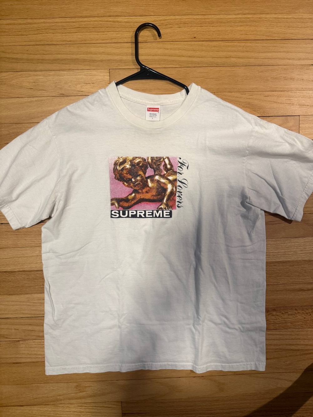 Supreme White T-Shirt with Red Box Logo